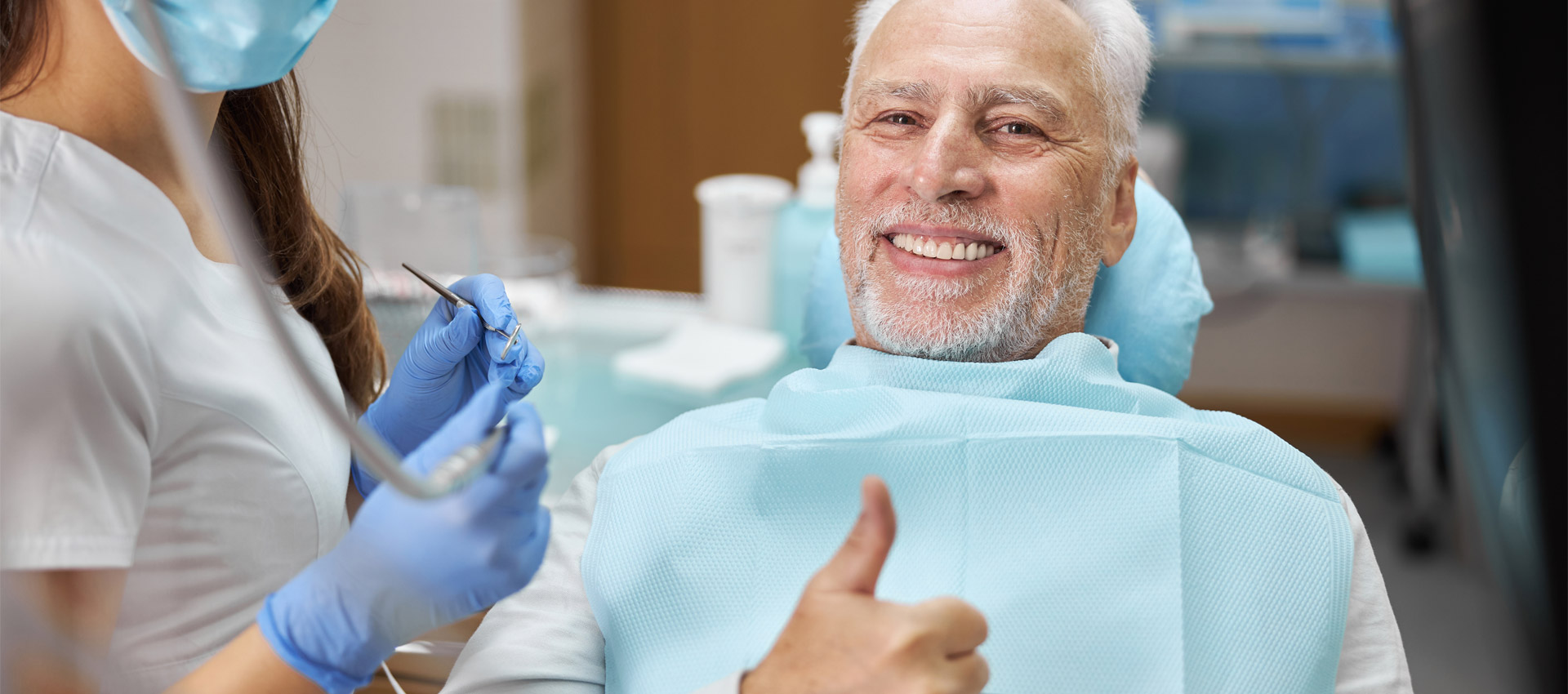 Patient receiving professional dental care in Guildford